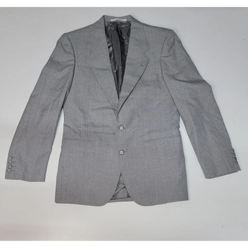 Yves Saint Laurent YSL Made in France Vintage Wool Jacket in Gray Size 39 R